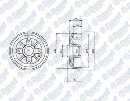 DELPHI BF324 Kampana Arka 106 206 Saxo